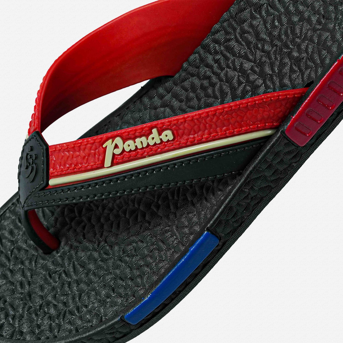 Panda Men's Slipper Sandal | Black Red