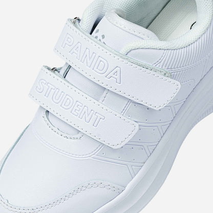 Panda Kids School Shoe | White