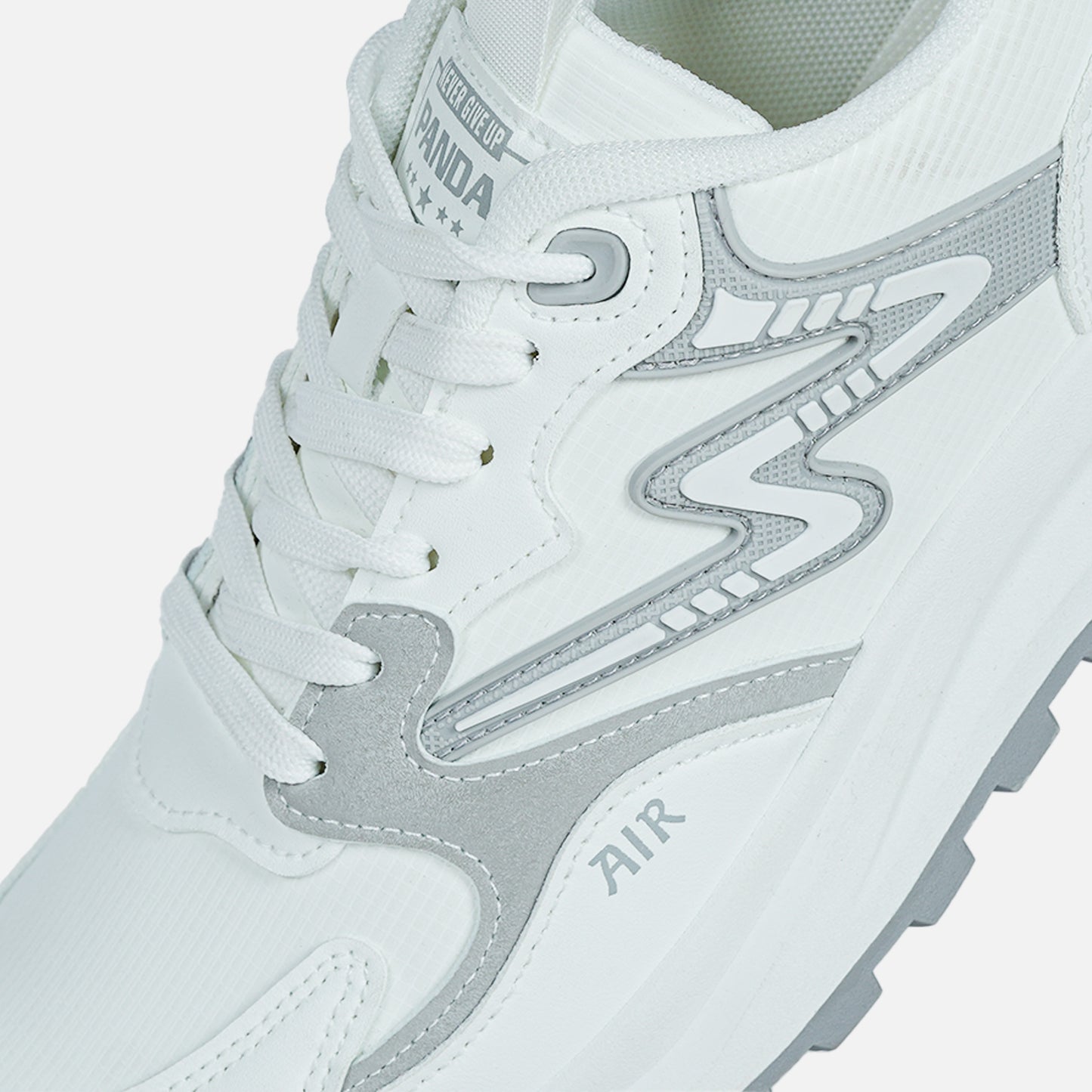 Panda Mens's Sneakers | White/Grey