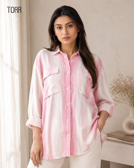 Women's Top | Pink Stripe