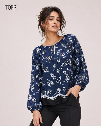 Women's Top | Blue Aop
