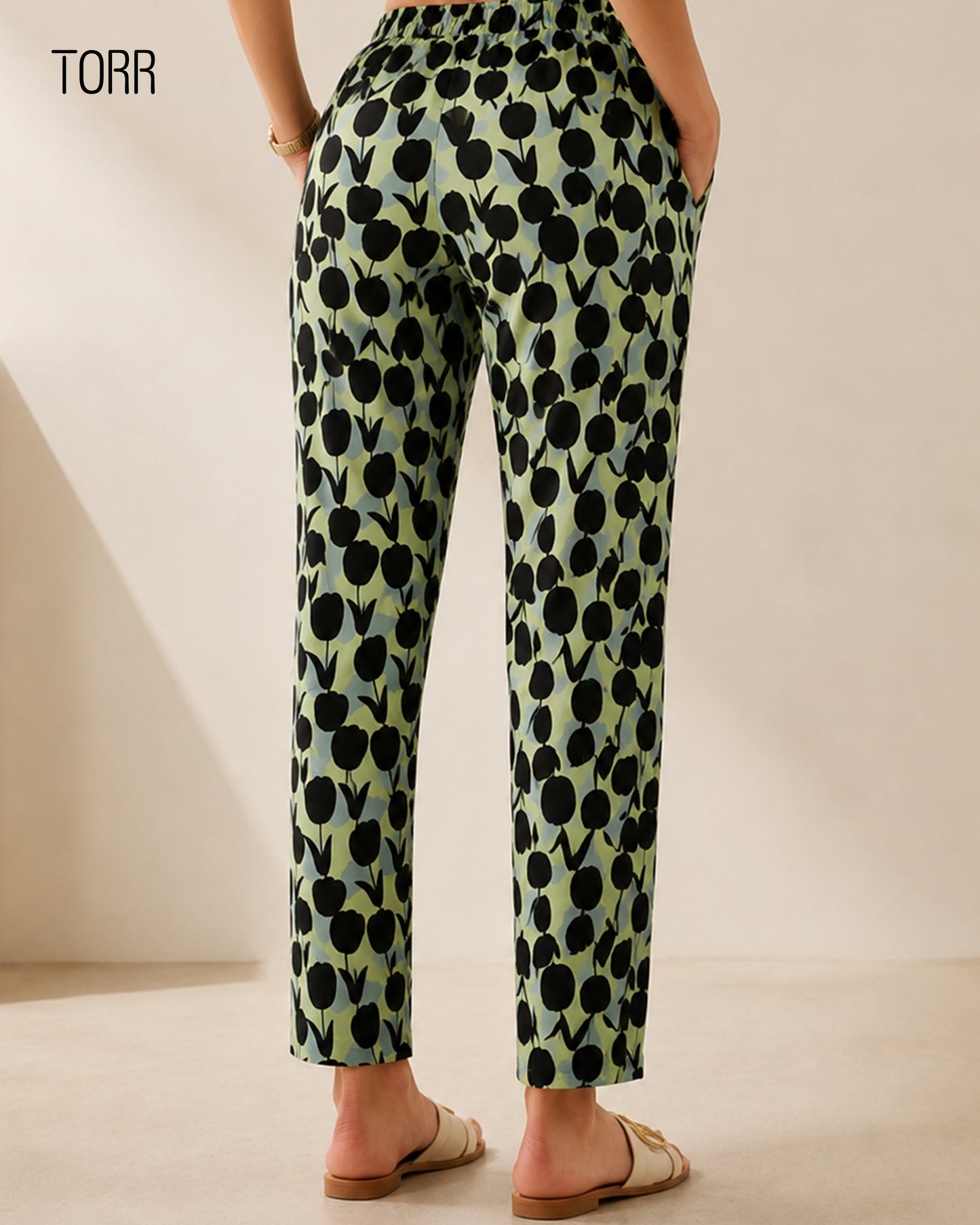 Womens Trouser | Lime Aop