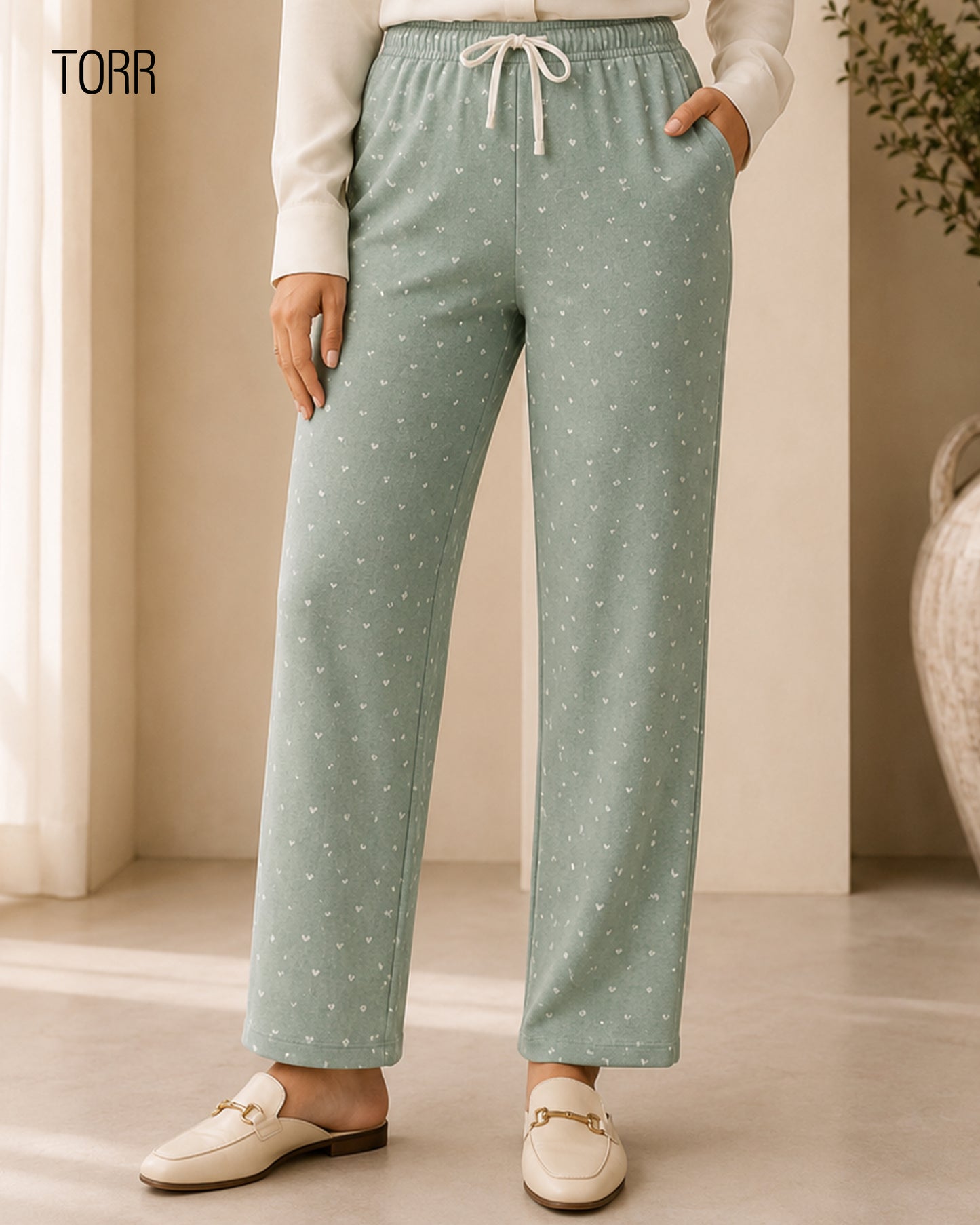 Womens Trouser | Moss AOP