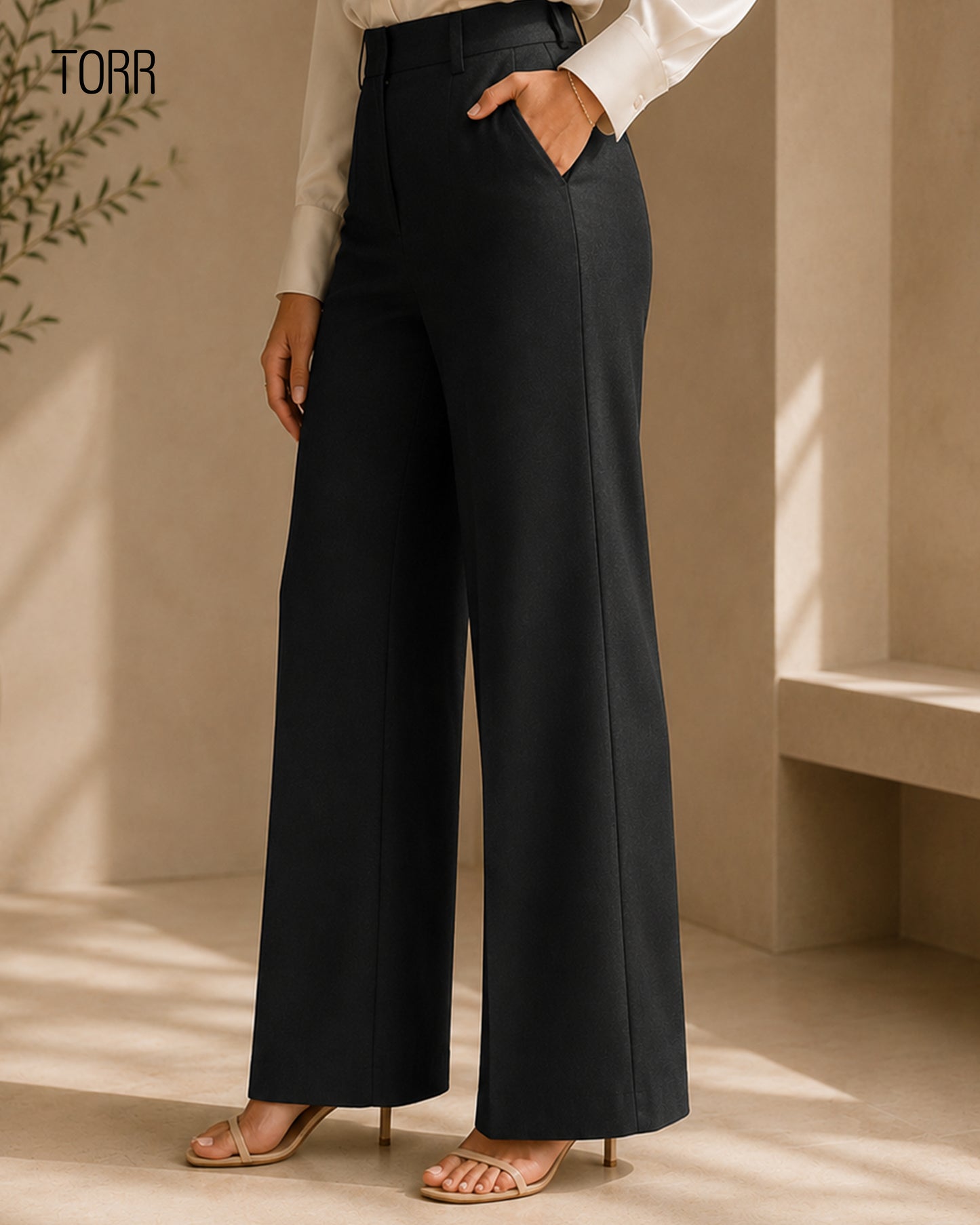 Women's High Waist Pant | Black