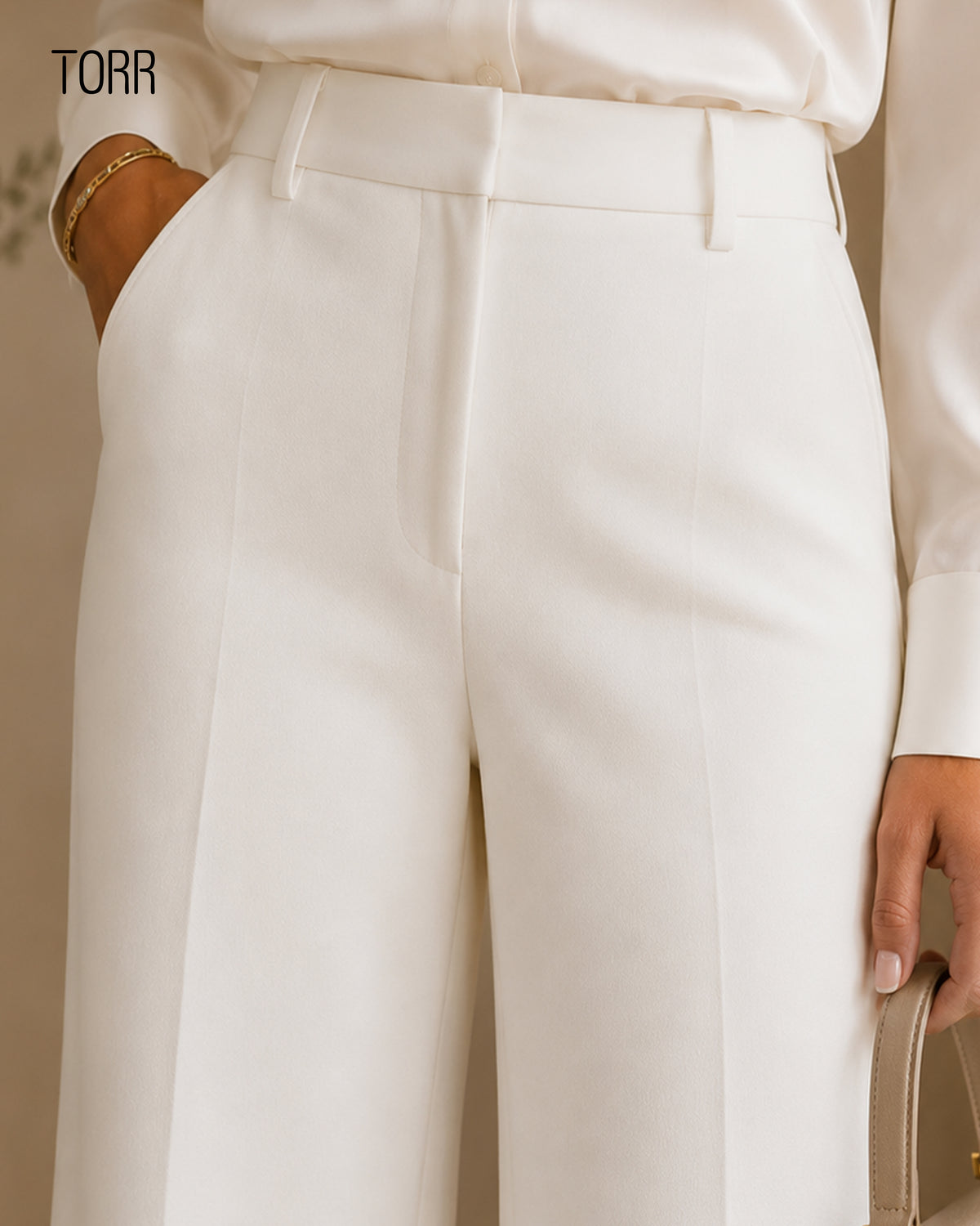 Women's High Waist Pant | Off White
