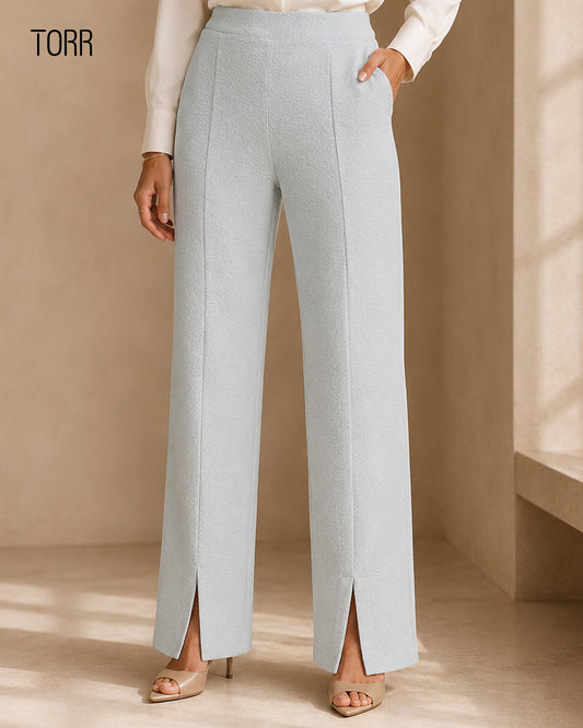 Women’s Wide Leg Pant | Pearl Grey