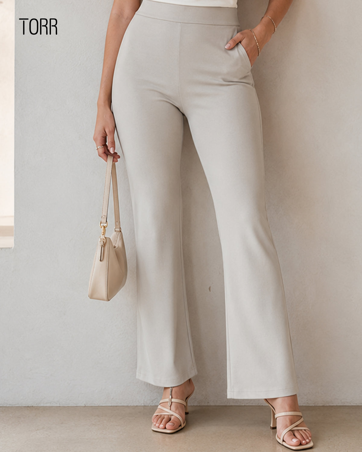 Women’s Wide Leg Pant | Beige