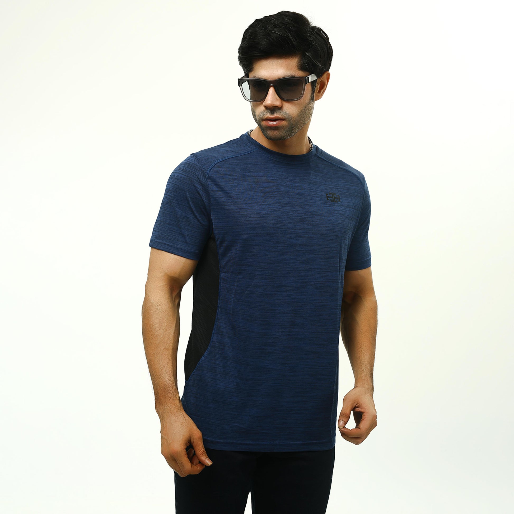 Men's Activewear T-shirt | Blue Melange