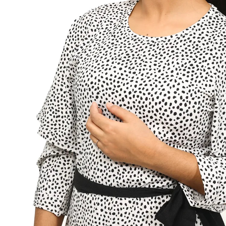 Women's Long Tunic | White/Black
