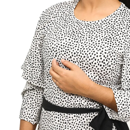 Women's Long Tunic | White/Black