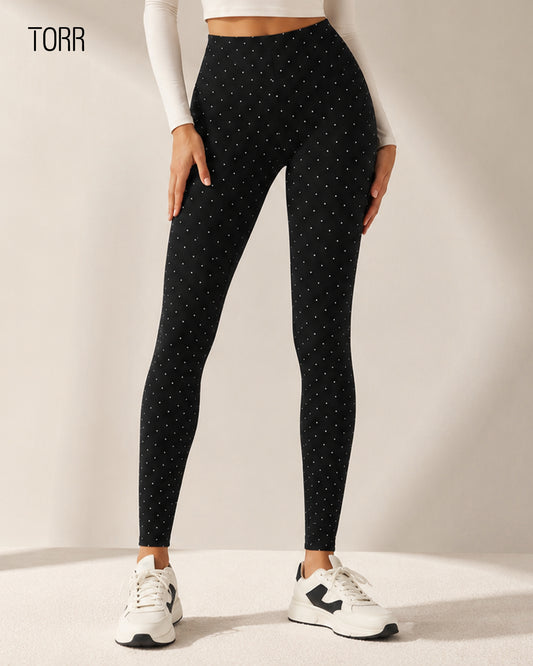 Women's Leggings | BLACK DOT AOP