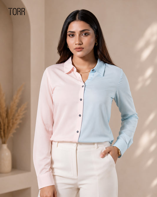 Women's Shirt | SKYBLUE/PINK