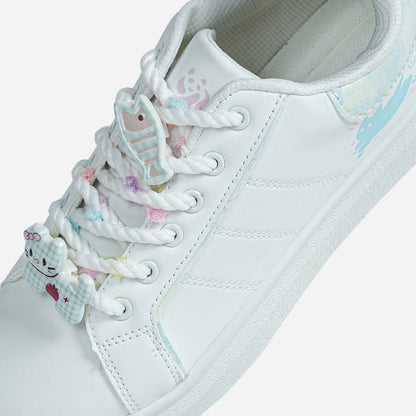 Panda Women’s Casual Sneaker | White Blue