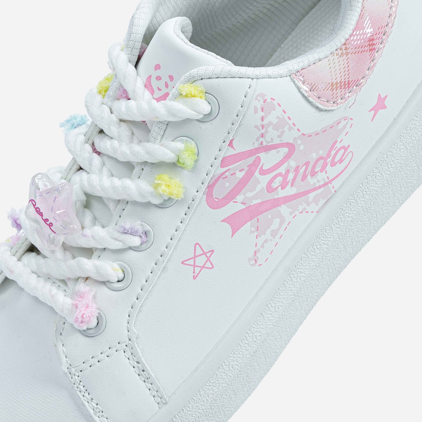 Panda Women’s Casual Sneaker | White Pink