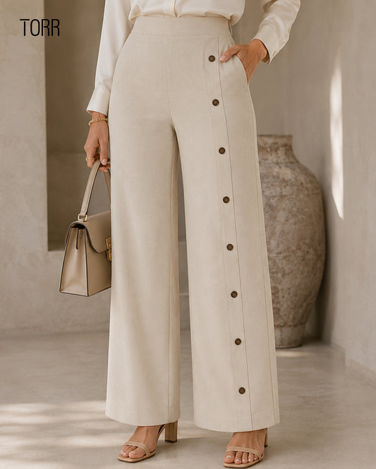 Women’s Wide Leg Pant | Beige